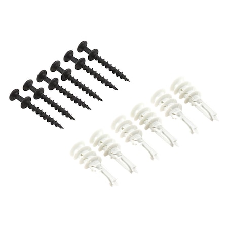 Hangman Products Hangman Bear Claw White Self-Drilling Wall Hangers w/Anchors 100 lb 6 each BCDSS6